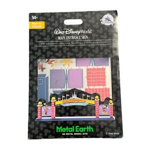 Disney Parks WDW Main Entrance Sign In Color Metal Earth 3D Model Kit - NEW